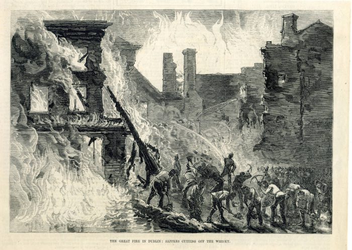 μεγάλη φωτιά από ουίσκι Δουβλίνο 1875 1